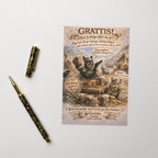 Gnistas gratulationer nr 003 – roligt grattiskort med hund som viking