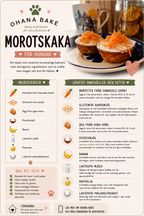 Morotskaka för hundar | Mjukt hundfika med morot