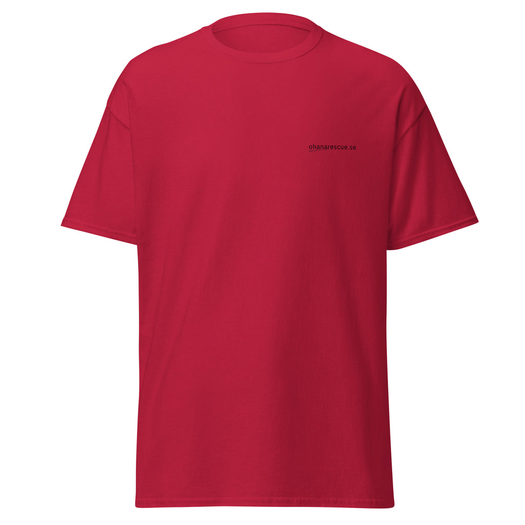 ohana t-shirt ingen lämnas kvar framsida