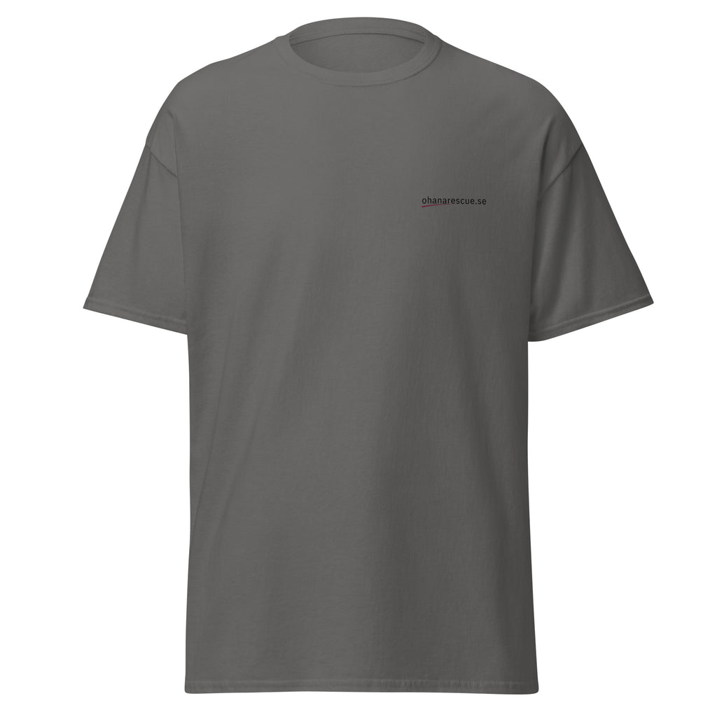 ohana t-shirt ingen lämnas kvar framsida