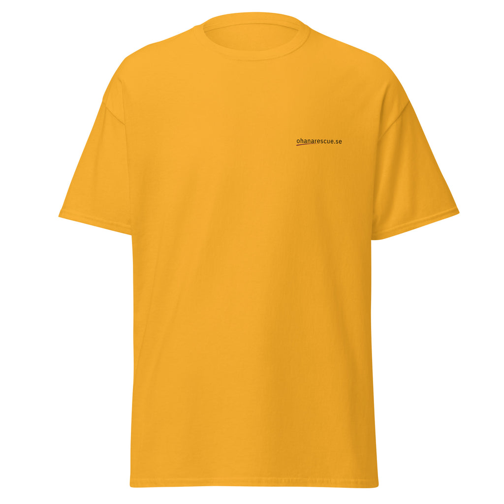 ohana t-shirt ingen lämnas kvar framsida