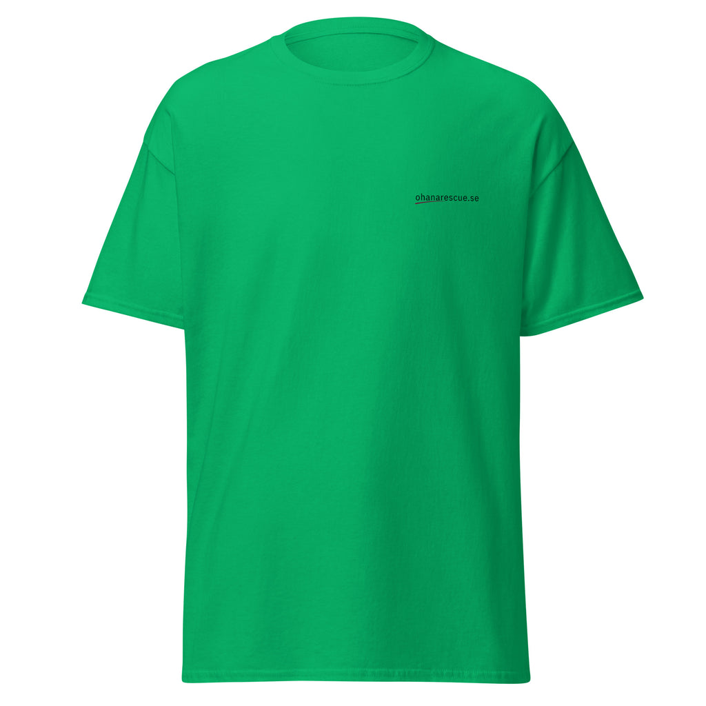 ohana t-shirt ingen lämnas kvar framsida