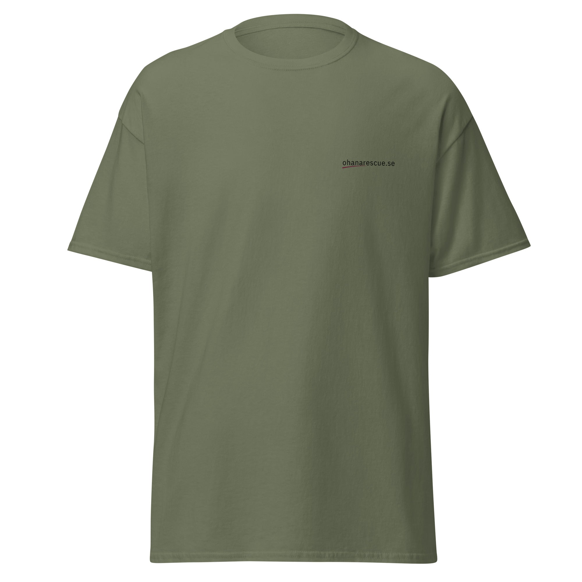 ohana t-shirt ingen lämnas kvar framsida