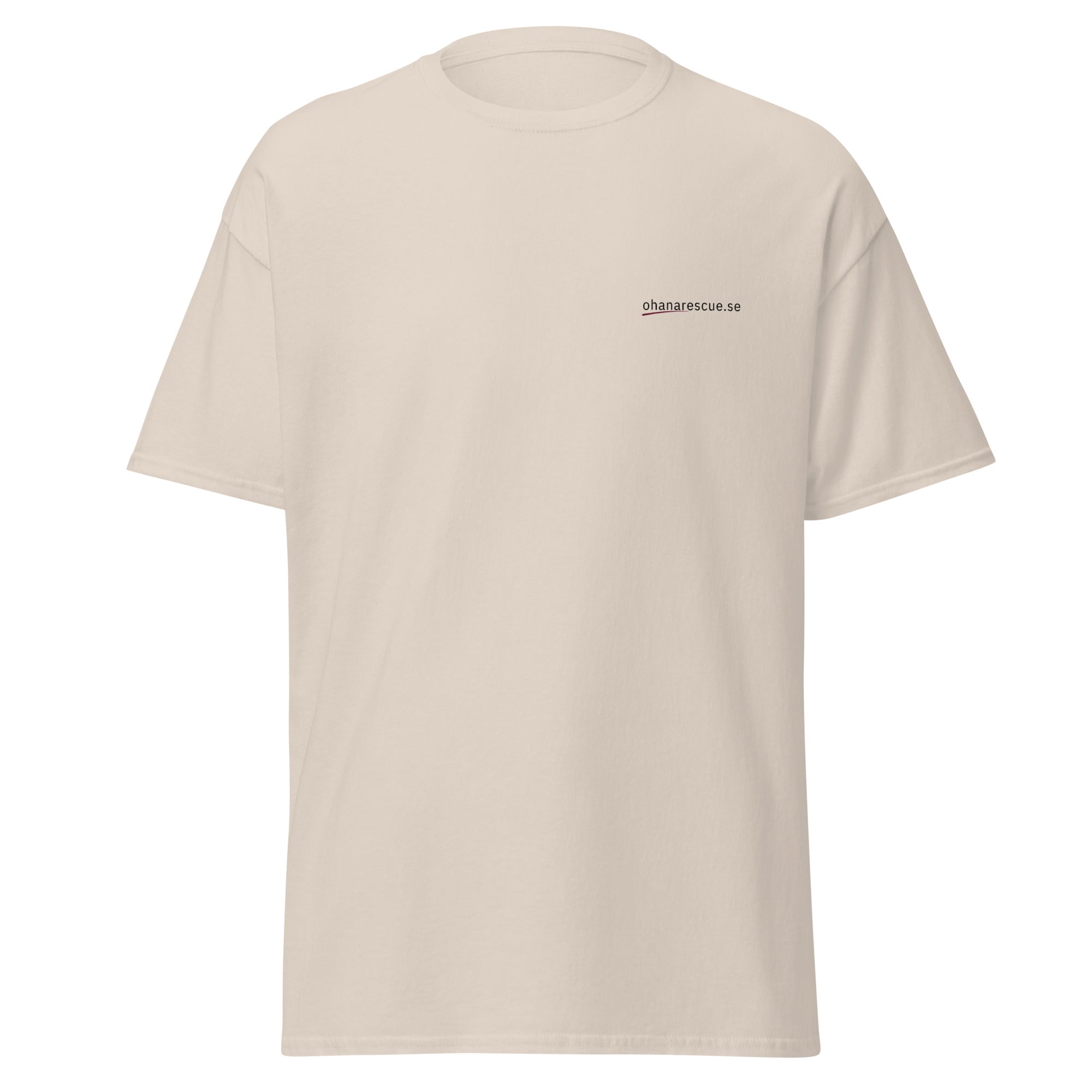 ohana t-shirt ingen lämnas kvar framsida