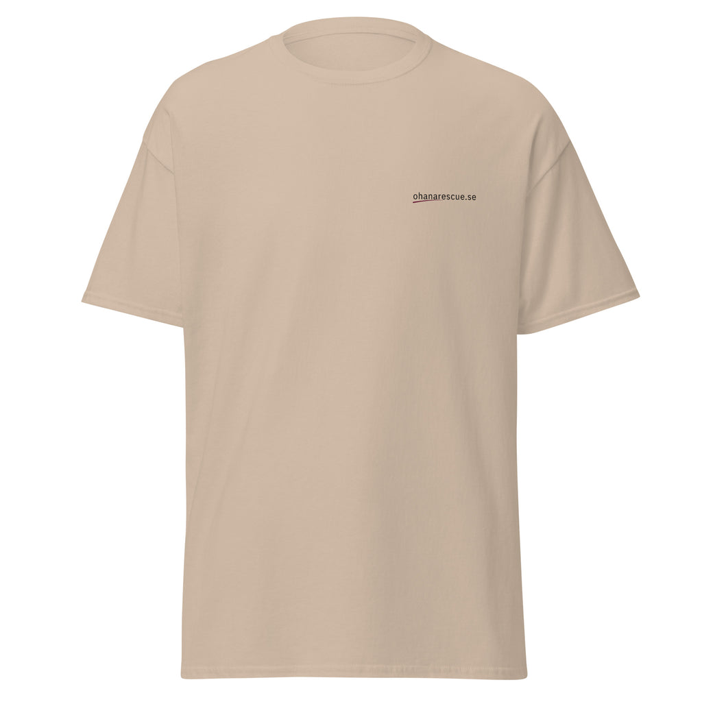 ohana t-shirt ingen lämnas kvar framsida