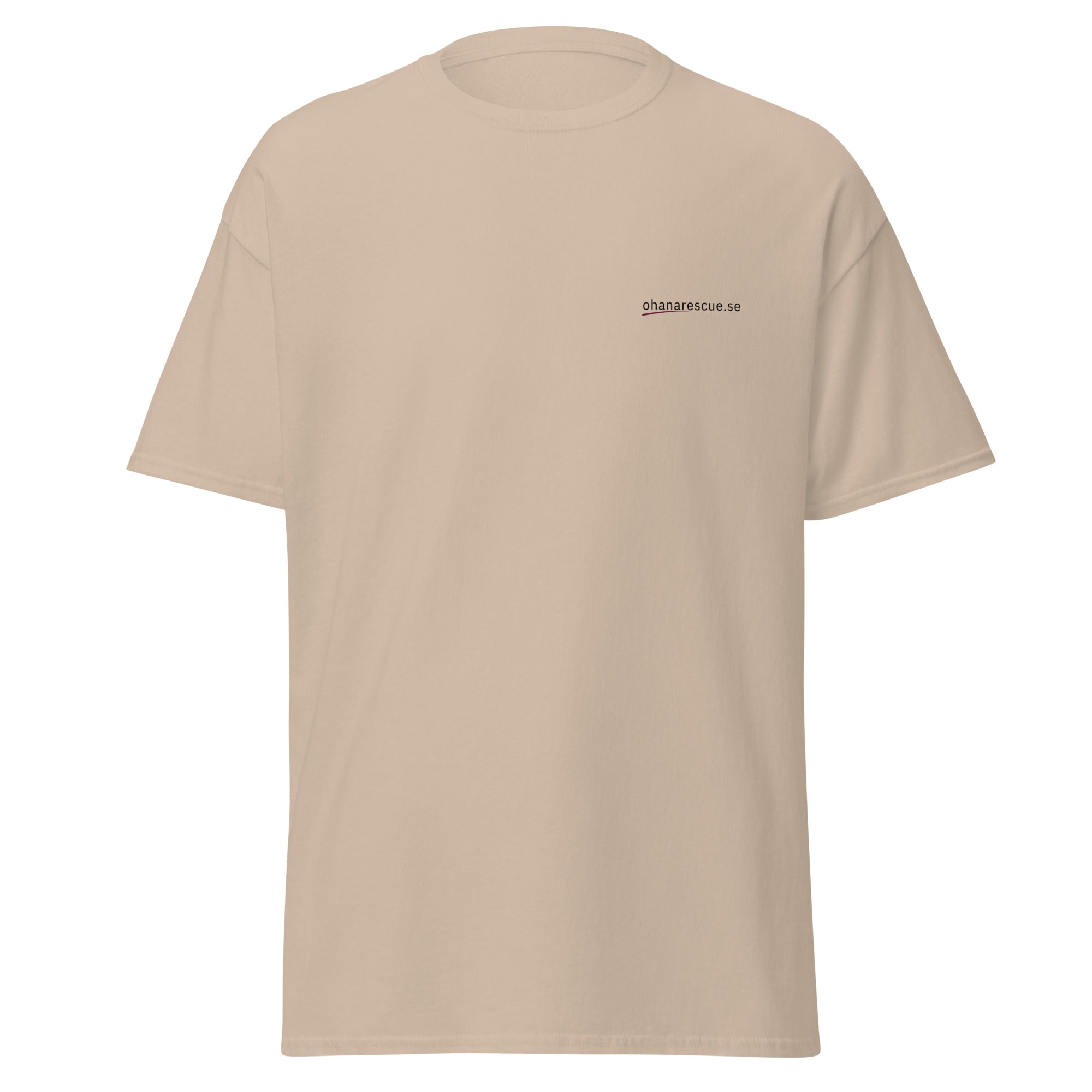 ohana t-shirt ingen lämnas kvar framsida