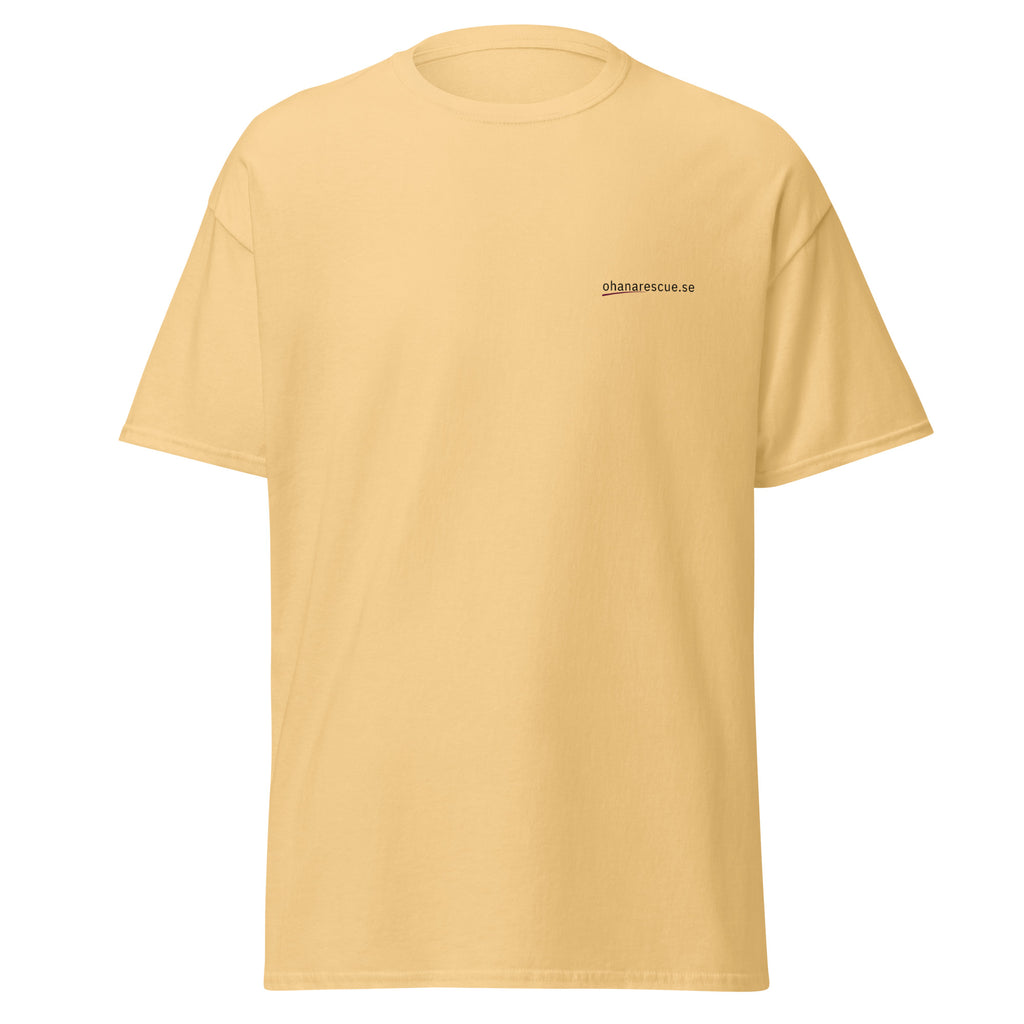 ohana t-shirt ingen lämnas kvar framsida