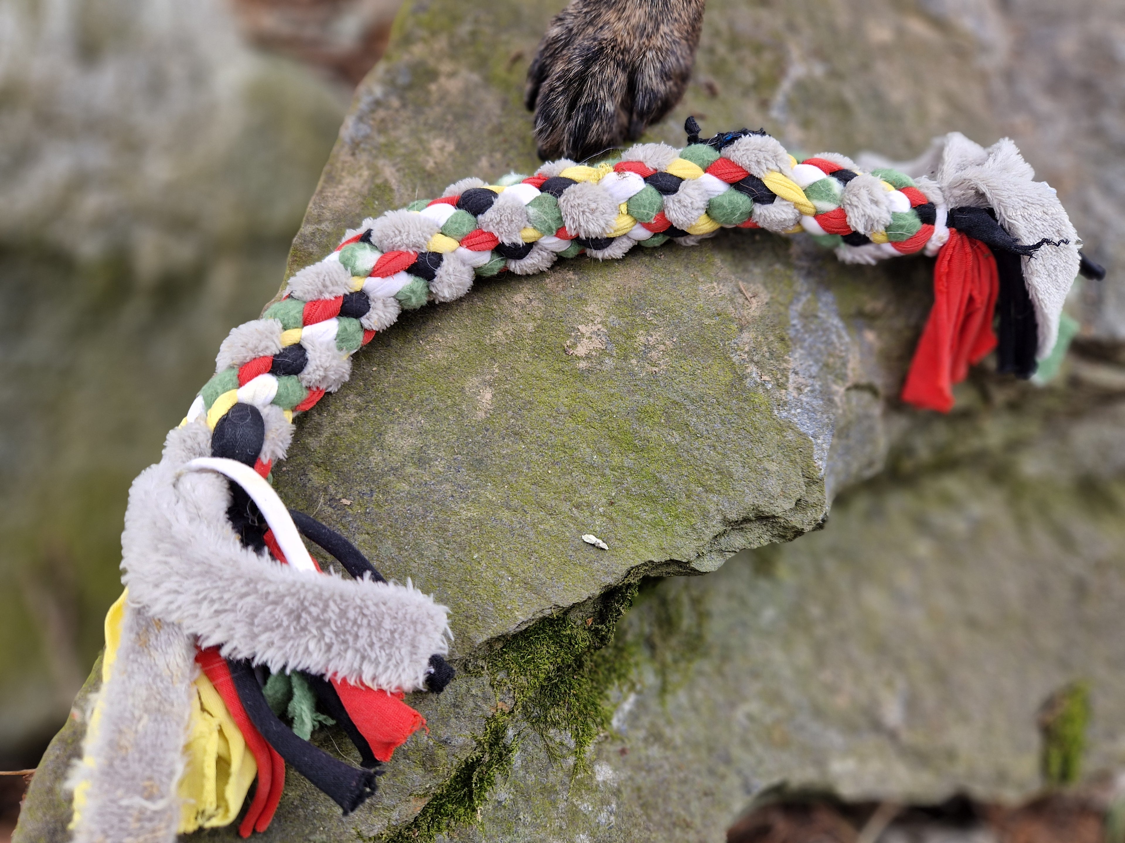 Handgjort repleksak kop en och stotta rescuehundar ohana rescue